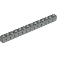 Lego kostka s otvory (kostička s dírami) 1x14, světle šedá (4107743, 4153511)